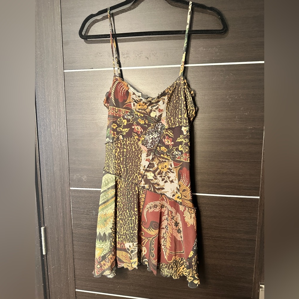 Y2K mini Urban Outfitters Multicolor Patchwork Mini Dress